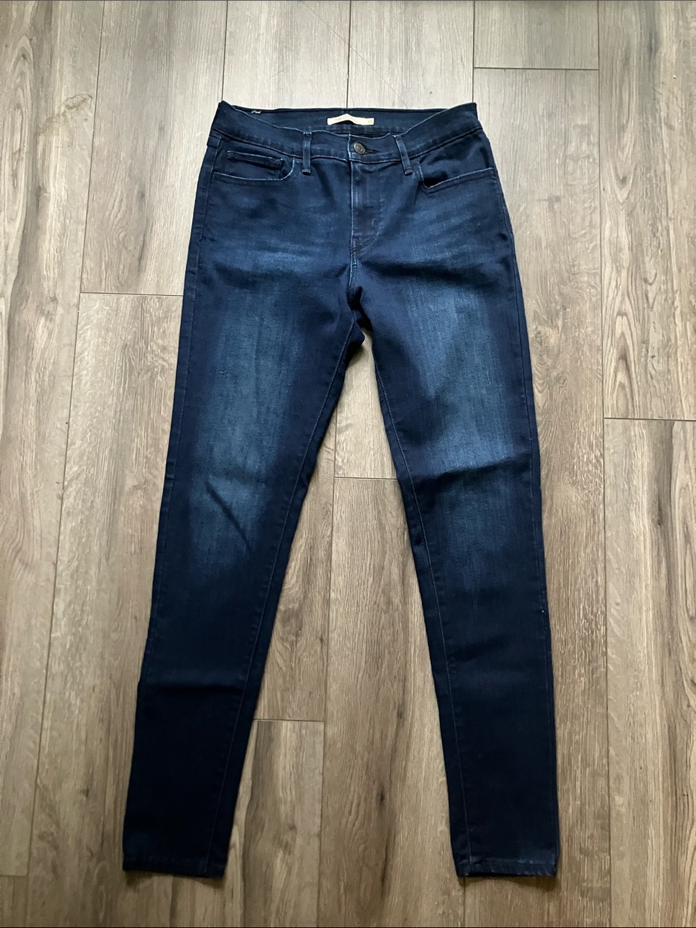 Levi's 710 Super Skinny Jeans Dark Wash Indigo Stretch Denim Women’s 30